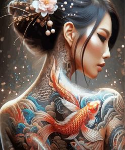 Chinese Tattooed Girl paint by numbers