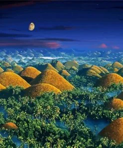 Chocolate Hills Bohol Paint By Number