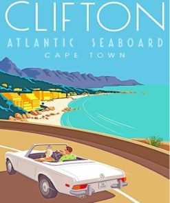 Clifton Cape Town Poster Paint By Number