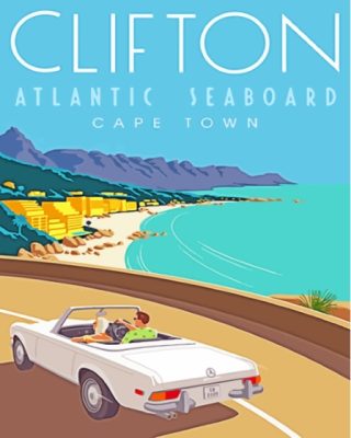 Clifton Cape Town Poster Paint By Number