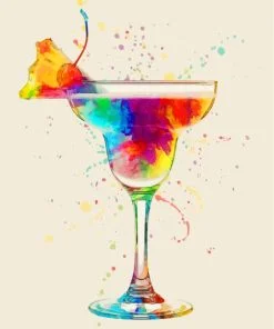 Colorful Cocktail Paint By Number