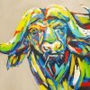 Colorful Buffalo Art Paint By Number