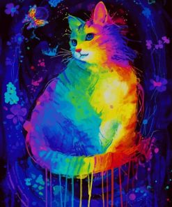 Colorful Mystical Cat Paint By Number