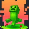 Creeper Minecraft Game Paint By Numbers