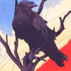 Crow On Tree Branch Paint By Number