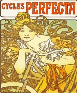 Cycles Perfecta Alphonse Mucha Paint By Numbers