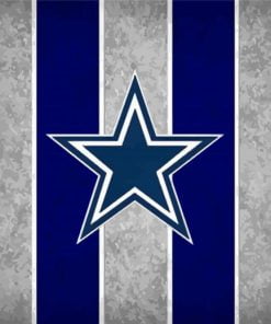 Dallas Cowboys Flag Paint By Number