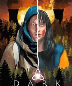 Dark Serie Poster paint by numbers