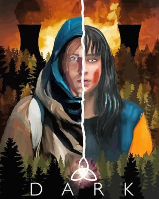 Dark Serie Poster paint by numbers