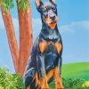 Doberman Dog Art Paint By Number