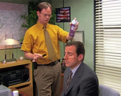 Michael Scott And Dwight Paint By Number