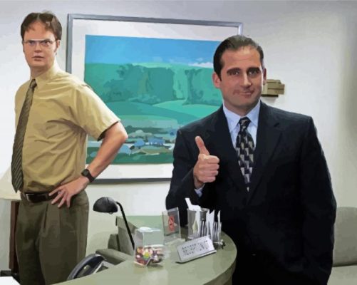 Dwight And Michael Scott Paint By Number