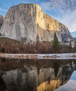 El Capitan Water Reflection Paint By Number