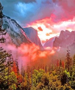 El Capitan Sunset Paint By Number