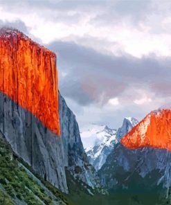 El Capitan California Landscape Paint By Number