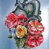 Floral Anatomical Heart Paint By Numbers