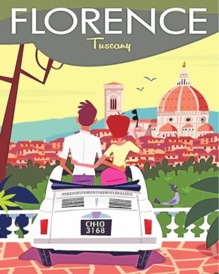 Florence Italy Poster Paint By Number