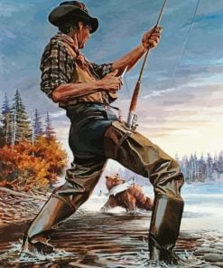 Fly Fishing Man Paint By Numbers