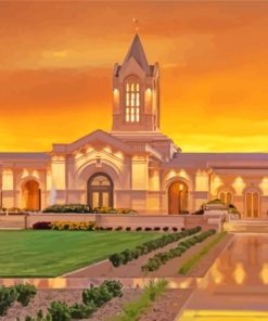 Fort Collins Colorado Temple Paint By Number
