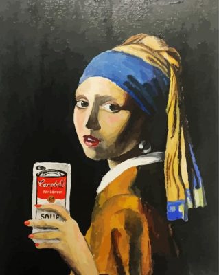 Girl With The Pearl Earring Selfie Paint By Number