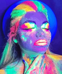 Glow In The Dark Woman Paint By Numbers