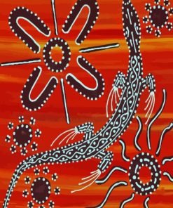 Goanna Aboriginal Paint By Number