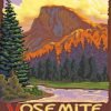 Half Dome Yosemite Poster Paint By Numbers