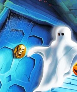 Halloween Ghost Paint By Numbers