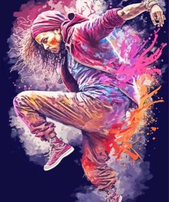 Hip Hop Dancer paint by numbers