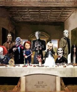 Horror Last Supper paint by numbers