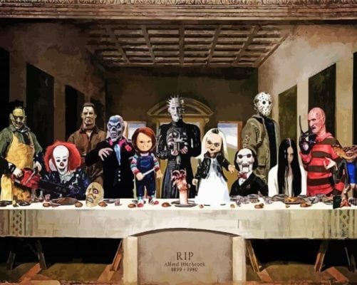Horror Last Supper paint by numbers