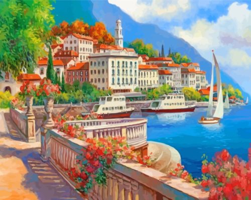 Italy Lake Como Paint By Numbers