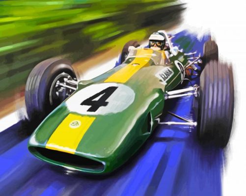 Jim Clark F1 Paint By Number