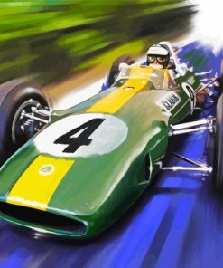 Jim Clark F1 Paint By Number