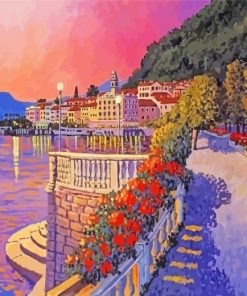 Lake Como At Sunset Paint By Numbers