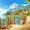 Lake Como Italy Landscape Paint By Numbers