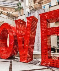 Las Vegas Love Sculpture Paint By Numbers