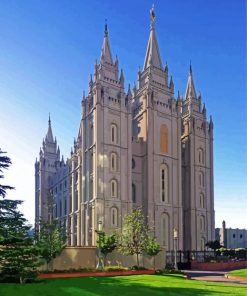 Lds Salt Lake Temple Utah paint by numbers