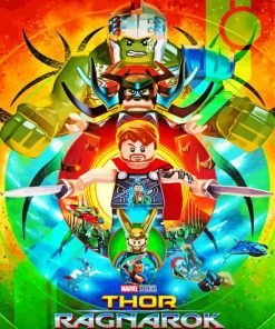 Lego Thor Ragnarock paint by number