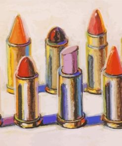 Lipsticks Art Paint By Numbers