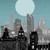 Liverpool Skyline Poster Paint By Numbers
