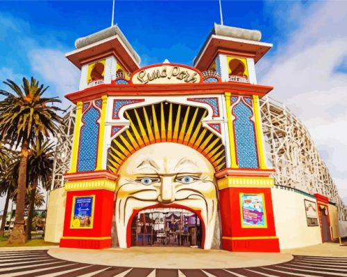 Luna Park Melbourne Paint By Number