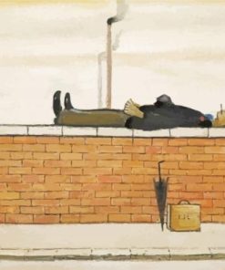 Man Lying On A Wall Paint By Numbers