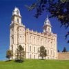 Manti Itah Lds Temple paint by numbers