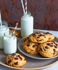 Milk And Chocolate Cookies Paint By Number