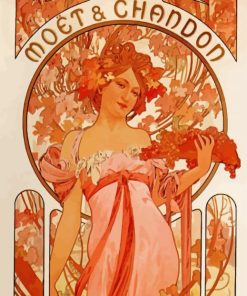 Moet And Chandon White Star Paint By numbers