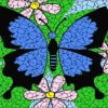 Mosaic Butterfly paint by number
