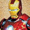 Mosaic Iron Man paint by number