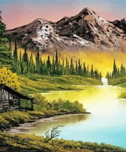 Mountain Retreat Bob Ross Paint By Number