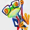Mr Frog In Glasses Paint By Numbers